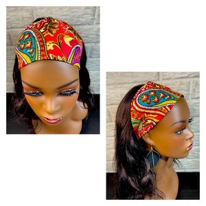 African Print Wide Headband